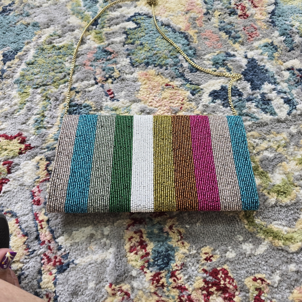 Source Unknown Multicolor Beaded Clutch - image 2